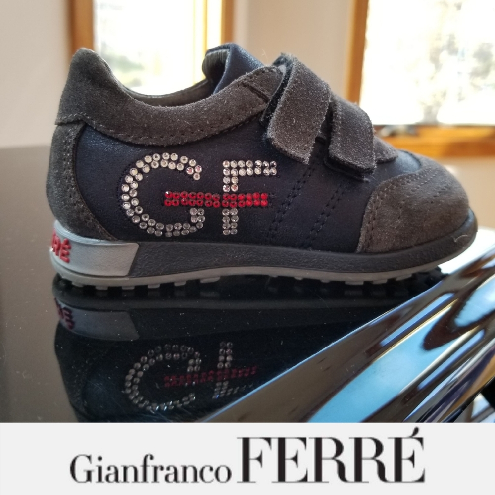 GF Ferre Crystal Logo Baby Sneakers